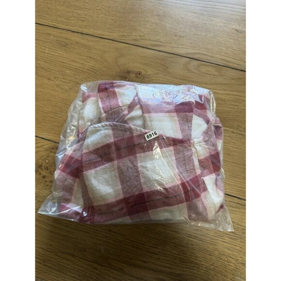 Old Navy The Boyfriend Shirt Size Medium Plaid Long Sleeve Button Down Cotton - Picture 13 of 13